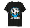 Life Is About Goals And Assists T-Shirt - Minimalist Print for Adults - T-Shirt, Sweatshirt, Hoodie