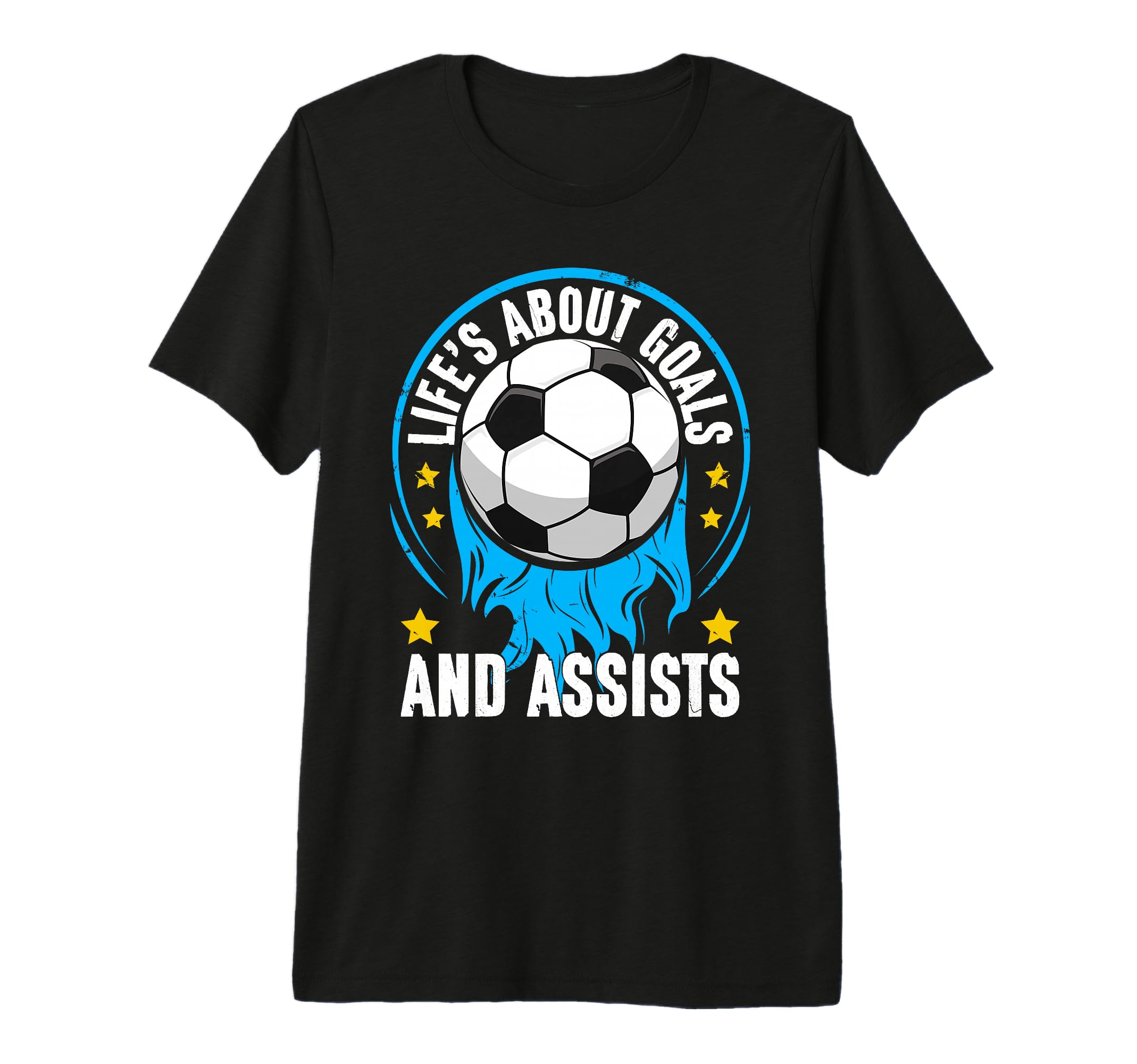 Life Is About Goals And Assists T-Shirt - Minimalist Print for Adults - T-Shirt, Sweatshirt, Hoodie