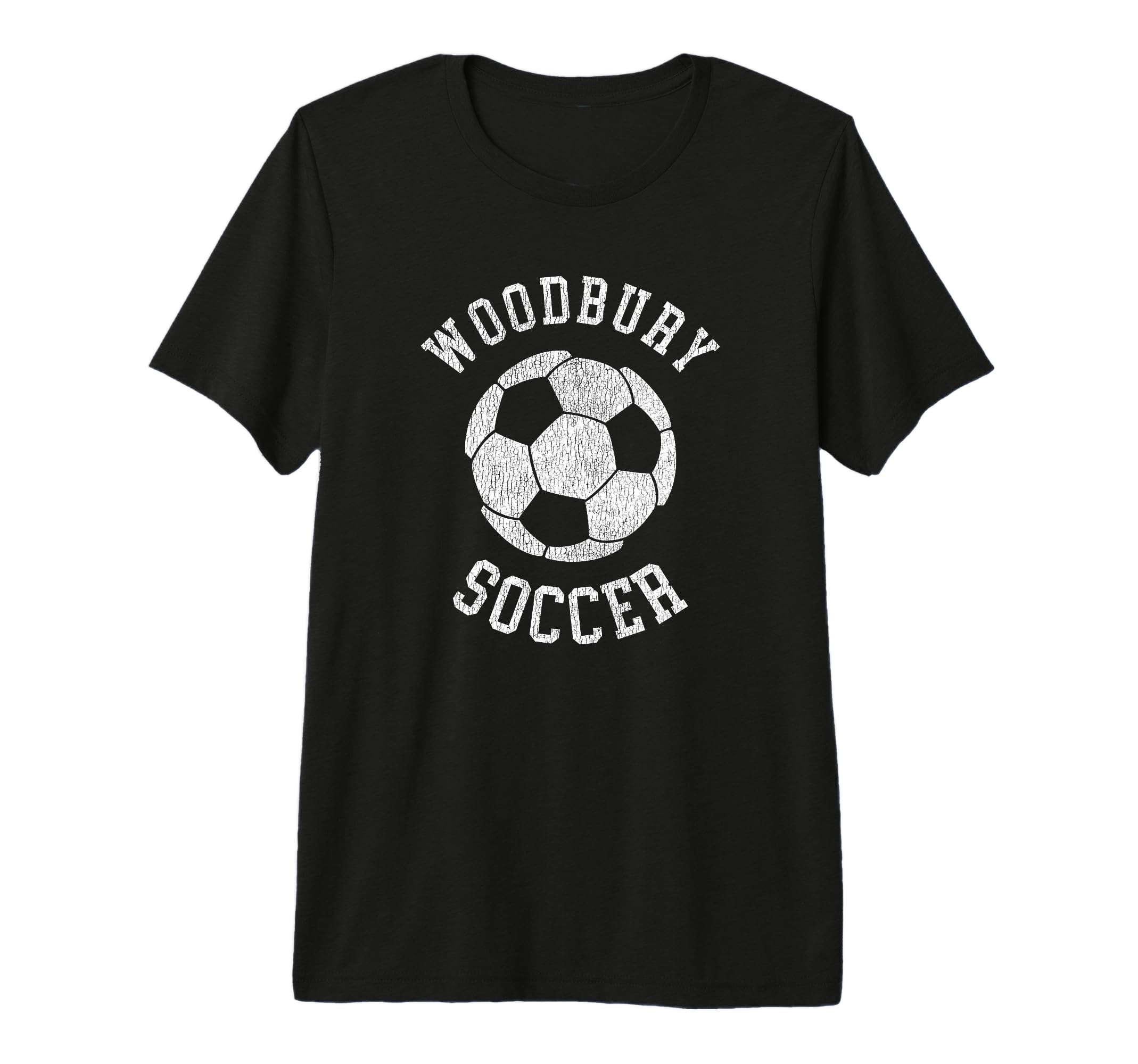 Woodbury Soccer Distressed 90S Tri Blend T-Shirt - Streetwear Style Unisex - T-Shirt, Sweatshirt, Hoodie