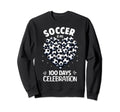 100 Days School Soccer Heart Sweatshirt - Fun Novelty Design for Adults - T-Shirt, Sweatshirt, Hoodie