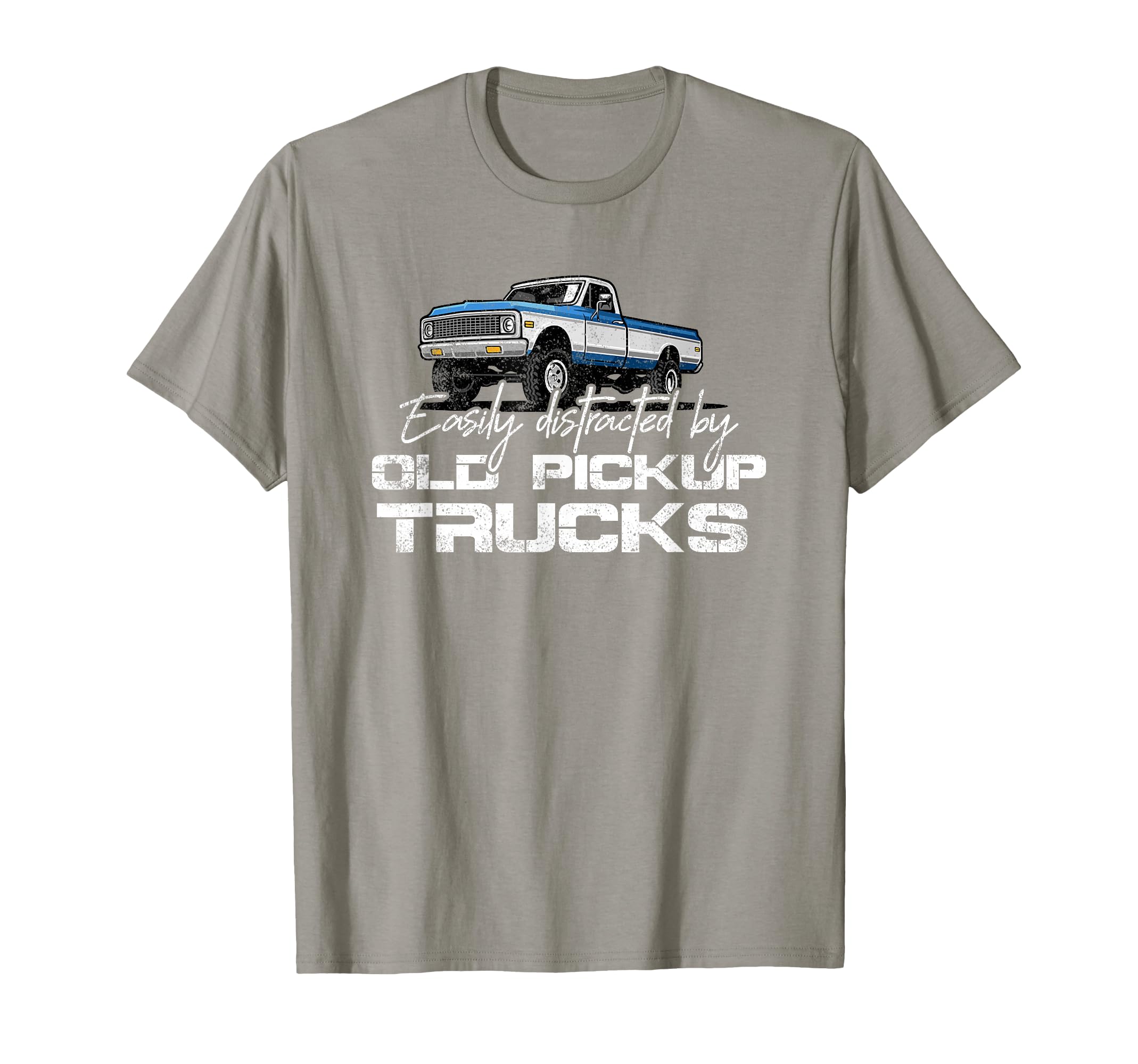Easily Distracted Old Pickup Trucks T-Shirt - Aesthetic Graphic Unisex - T-Shirt, Sweatshirt, Hoodie
