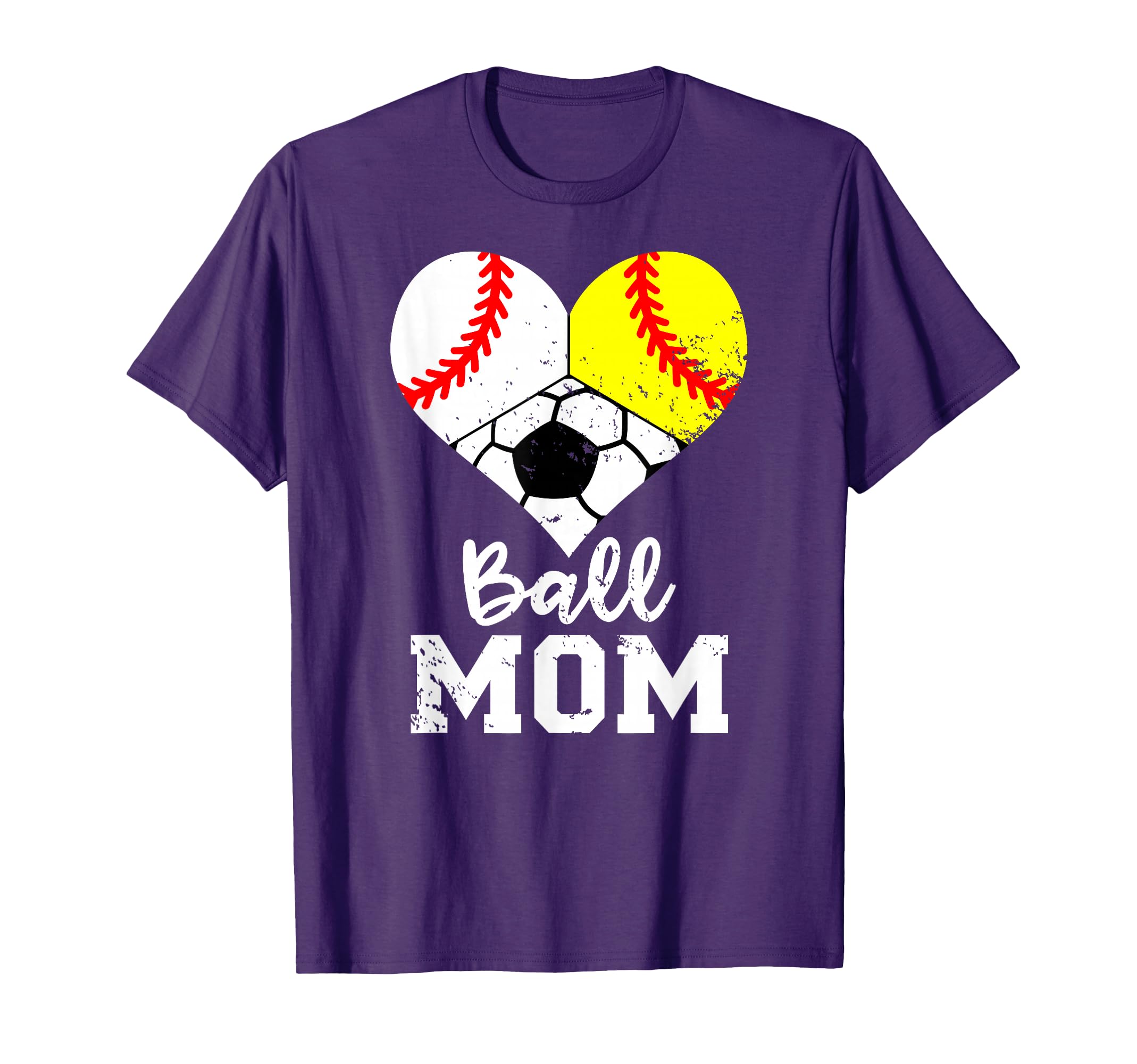 Ball Mom Funny Baseball Softball T-Shirt - Trendy Graphic for Adults - T-Shirt, Sweatshirt, Hoodie