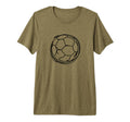 Soccer Ball Goal Keeper Tri Blend T-Shirt - Minimalist Print Men Women - T-Shirt, Sweatshirt, Hoodie