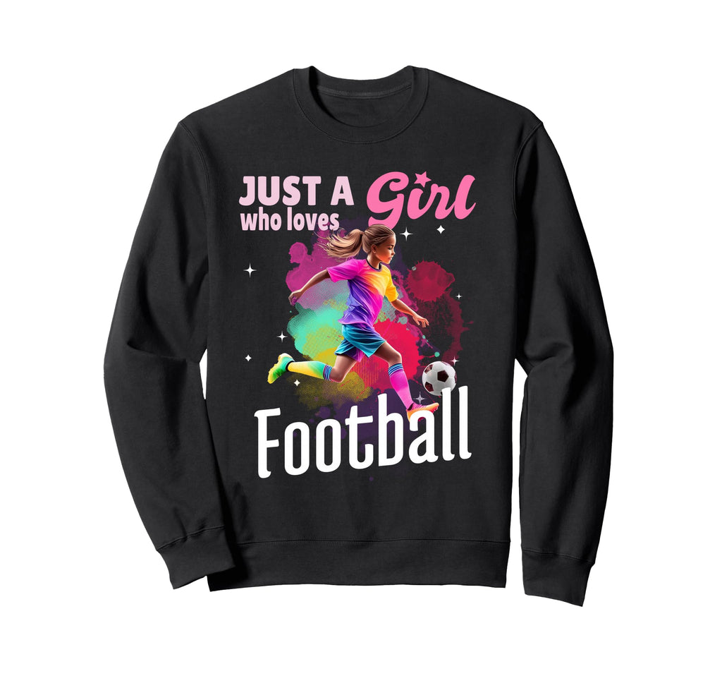 Just Who Loves Football Player Sweatshirt - Fun Novelty Design for Adults - T-Shirt, Sweatshirt, Hoodie