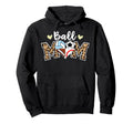 Ball Mom Leopard Soccer Football Hoodie - Unique Graphic for Adults - T-Shirt, Sweatshirt, Hoodie