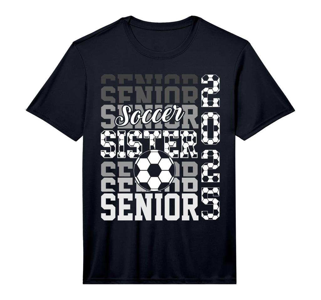 Soccer Senior Sister Class 2025 Senior T-Shirt - Graphic Print for Adults - T-Shirt, Sweatshirt, Hoodie