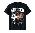 Soccer Gaga Heart Leopard Mom Grandma T-Shirt - Novelty Apparel Men Women - T-Shirt, Sweatshirt, Hoodie