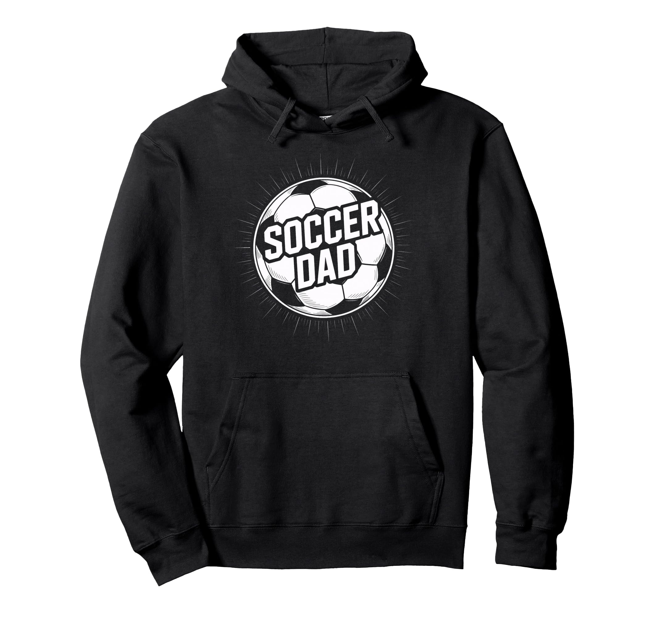 Soccer Dad Dedicated Player Support Hoodie - Minimalist Print for Adults - T-Shirt, Sweatshirt, Hoodie