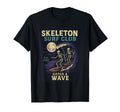 Skeleton Surf Club Halloween Surfing T-Shirt - Streetwear Style Unisex - T-Shirt, Sweatshirt, Hoodie