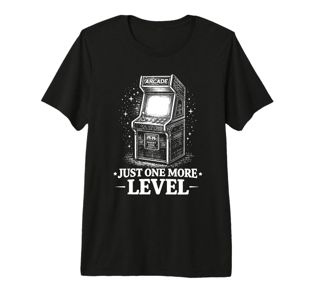 One Level More Arcade Gamer Tri Blend T-Shirt - Unique Graphic Unisex - T-Shirt, Sweatshirt, Hoodie