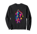 Soccer Colorful Player Goal Team Sweatshirt - Fun Novelty Design Unisex - T-Shirt, Sweatshirt, Hoodie