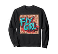 Fly 80S 90S Old School Hip Hop Graffiti Sweatshirt - Unique Graphic Unisex - T-Shirt, Sweatshirt, Hoodie