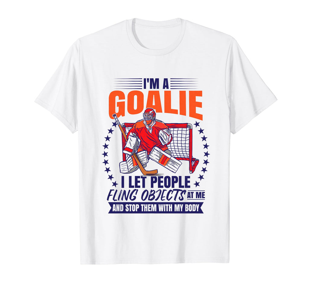 Ice Hockey Goalie Hockey T-Shirt - Casual Everyday Wear for Adults - T-Shirt, Sweatshirt, Hoodie