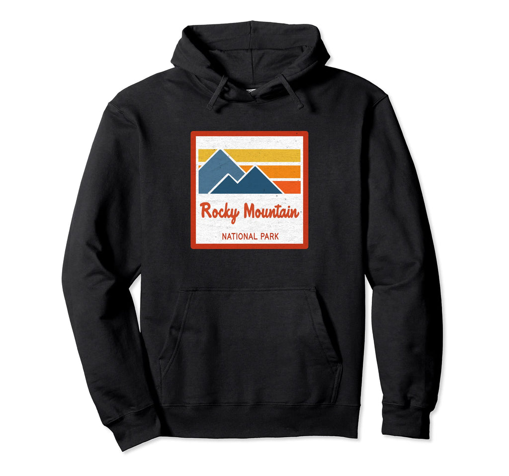 Rocky Mountain National Park Stripes Hoodie - Graphic Print Men Women - T-Shirt, Sweatshirt, Hoodie