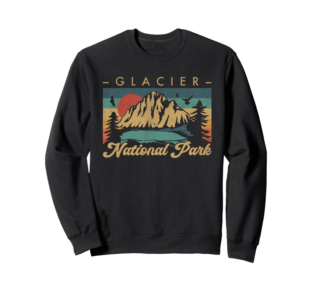 Glacier National Park Sweatshirt - Graphic Print for Adults - T-Shirt, Sweatshirt, Hoodie