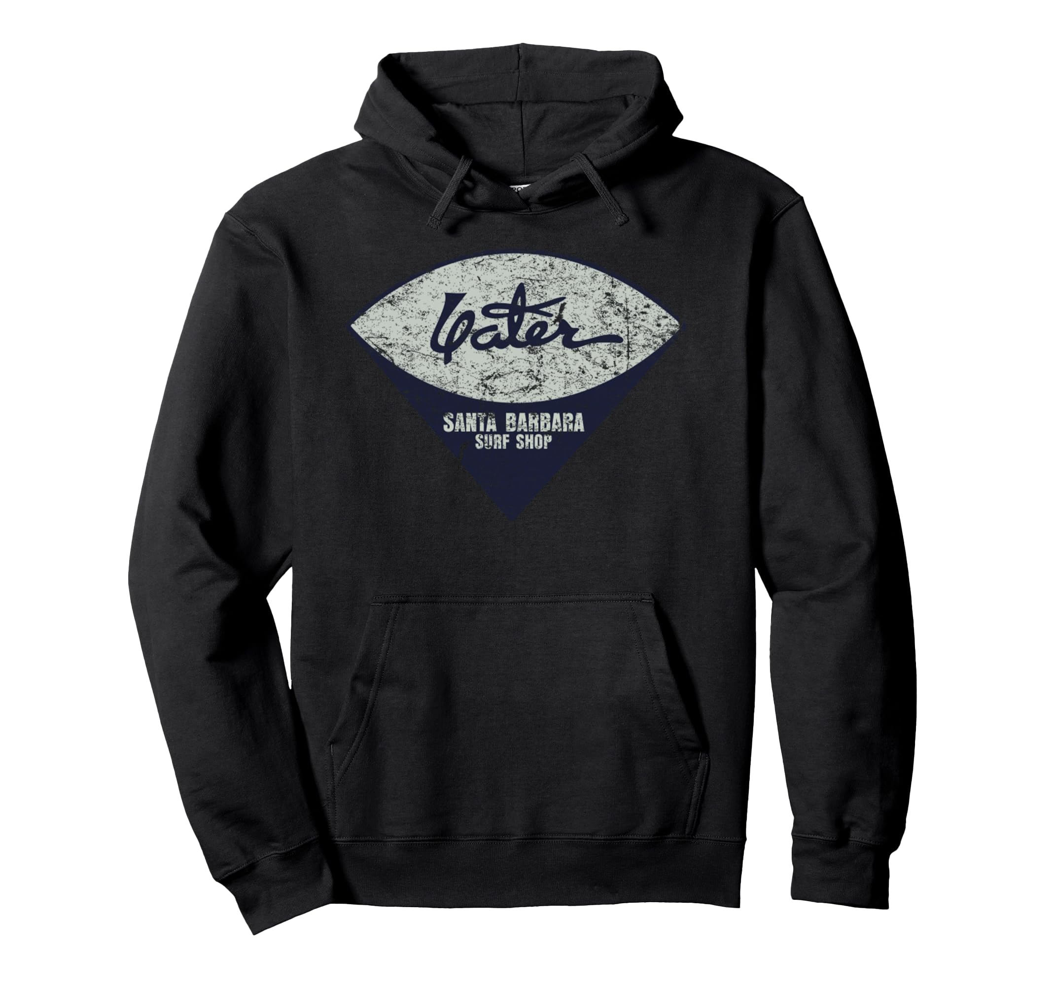 Yater Surf Surfboards Distressed And Hoodie - Fun Novelty Design for Adults - T-Shirt, Sweatshirt, Hoodie