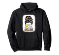 Golf And Tennis Mom Messy Bun Busy Hoodie - Fun Novelty Design for Adults - T-Shirt, Sweatshirt, Hoodie