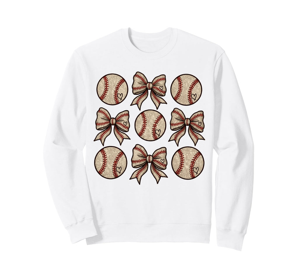 Soccer Bow Game Day Baseball Sweatshirt - Casual Everyday Wear Men Women - T-Shirt, Sweatshirt, Hoodie