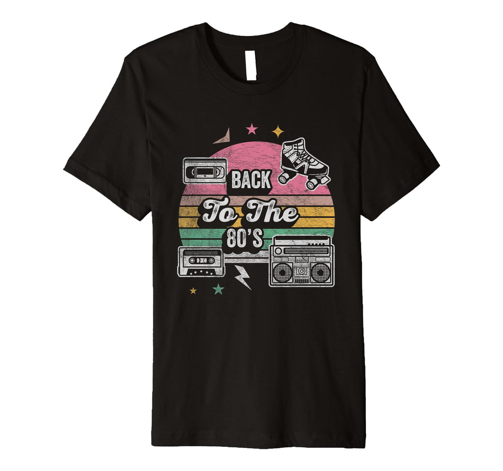 Back To 80S Cassette Boombox Vibes T-Shirt - Minimalist Print Men Women - T-Shirt, Sweatshirt, Hoodie