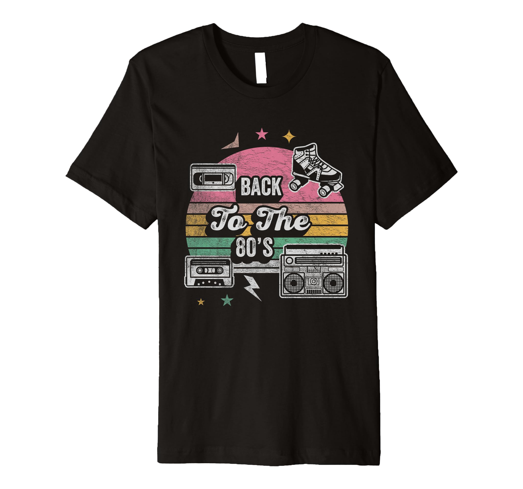 Back To 80S Cassette Boombox Vibes T-Shirt - Minimalist Print Men Women - T-Shirt, Sweatshirt, Hoodie