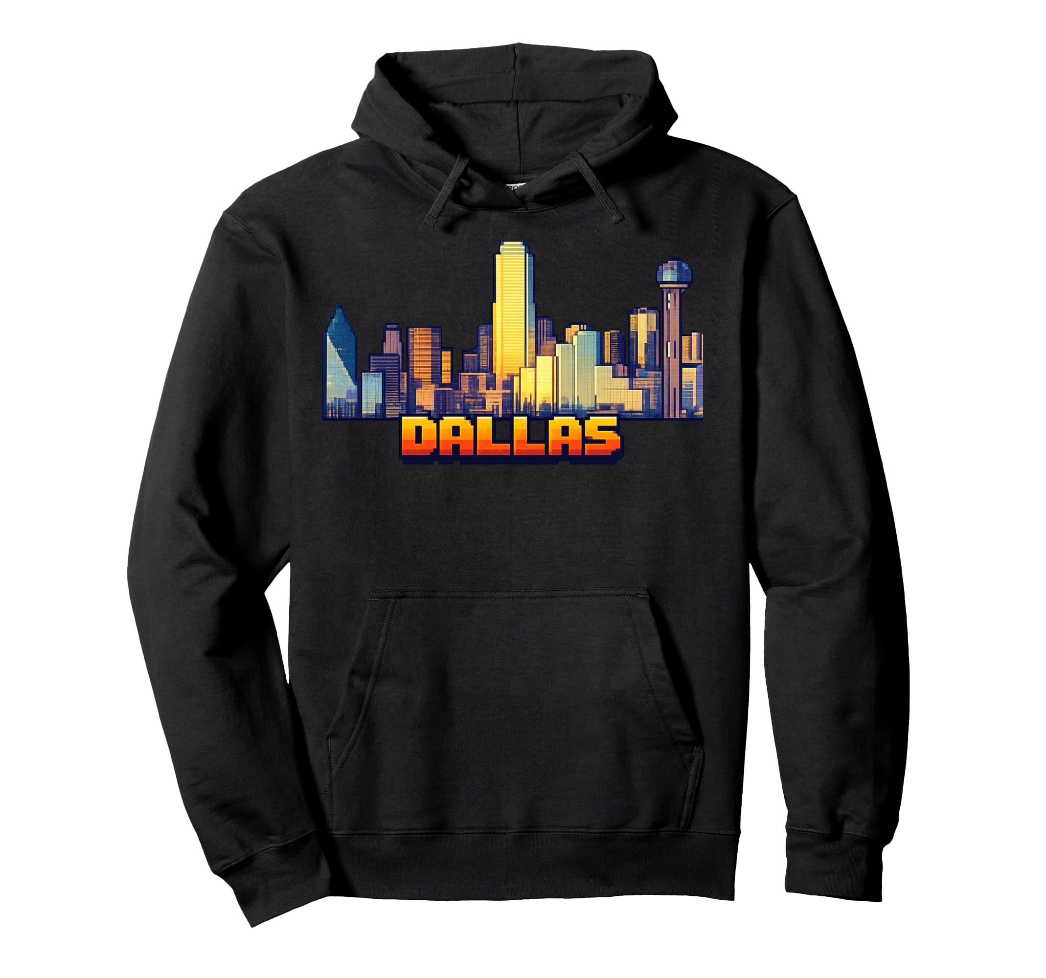 Dallas Video Arcade Gamer Gaming 80S Hoodie - Minimalist Print Men Women - T-Shirt, Sweatshirt, Hoodie