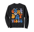 Groovy Soccer Game Day Vibes Sweatshirt - Aesthetic Graphic for Adults - T-Shirt, Sweatshirt, Hoodie
