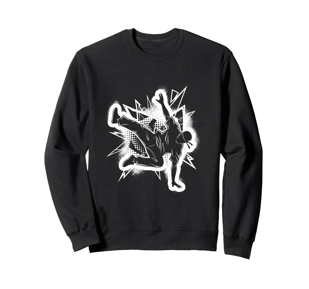 Break Dancer Hip Hop Old School Sweatshirt - Custom Art Print Men Women - T-Shirt, Sweatshirt, Hoodie