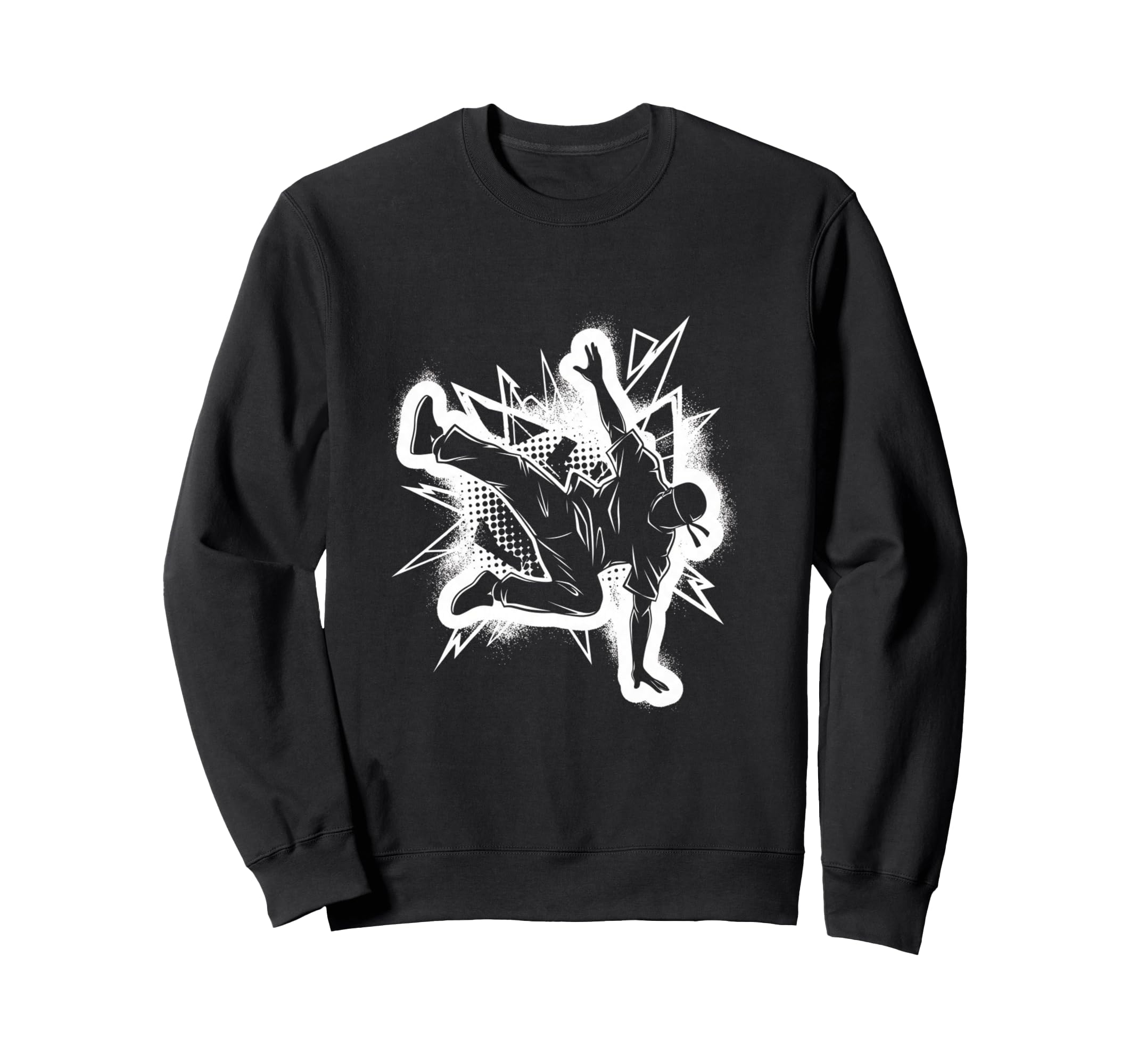 Break Dancer Hip Hop Old School Sweatshirt - Custom Art Print Men Women - T-Shirt, Sweatshirt, Hoodie