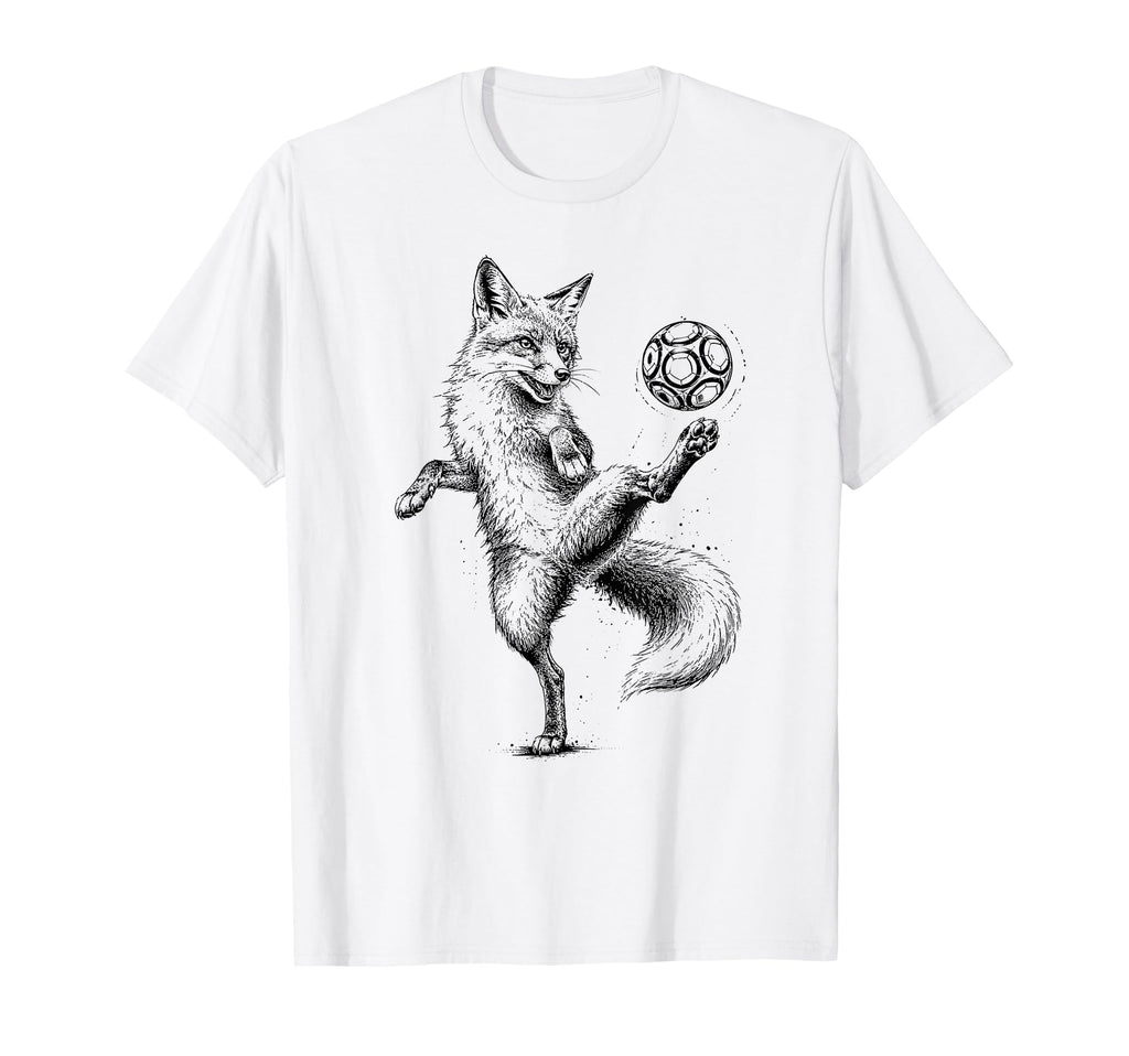 Funny Fox Freestyling Soccer Ball T-Shirt - Streetwear Style Unisex - T-Shirt, Sweatshirt, Hoodie
