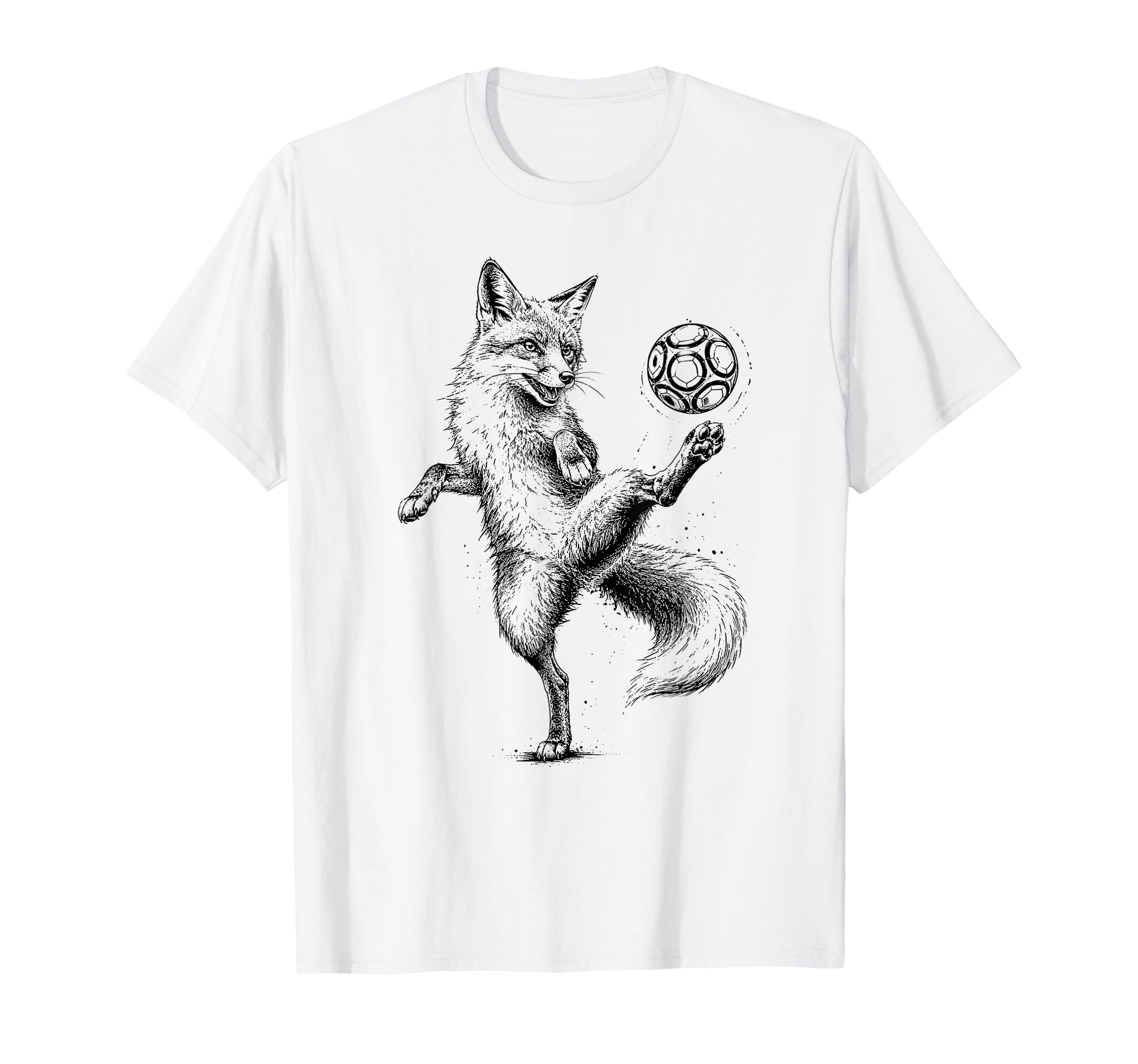 Funny Fox Freestyling Soccer Ball T-Shirt - Streetwear Style Unisex - T-Shirt, Sweatshirt, Hoodie