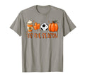 Tis Season Pumpkin Leaf Latte Autumn T-Shirt - Minimalist Print Men Women - T-Shirt, Sweatshirt, Hoodie
