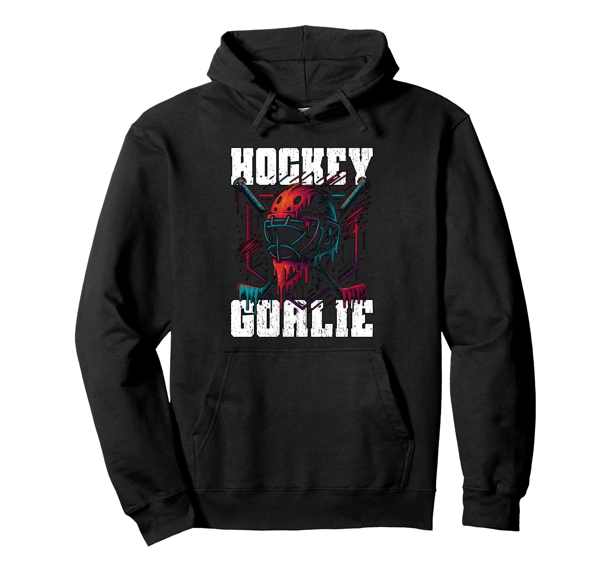 Hockey Goalie Athletes Goal Keepers Hoodie - Custom Art Print for Adults - T-Shirt, Sweatshirt, Hoodie