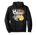 Mama Both Soccer Softball Mama Hoodie - Streetwear Style for Adults - T-Shirt, Sweatshirt, Hoodie