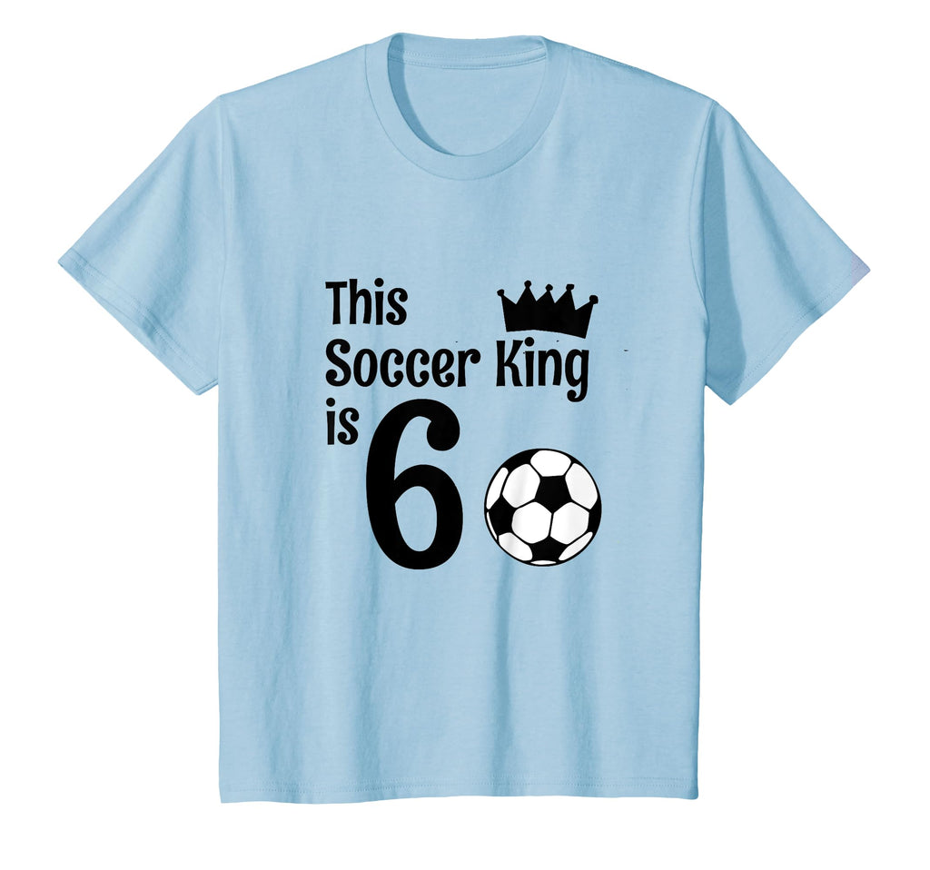 6 Year Old Soccer Birthday Party 6Th T-Shirt - Graphic Print Unisex - T-Shirt, Sweatshirt, Hoodie