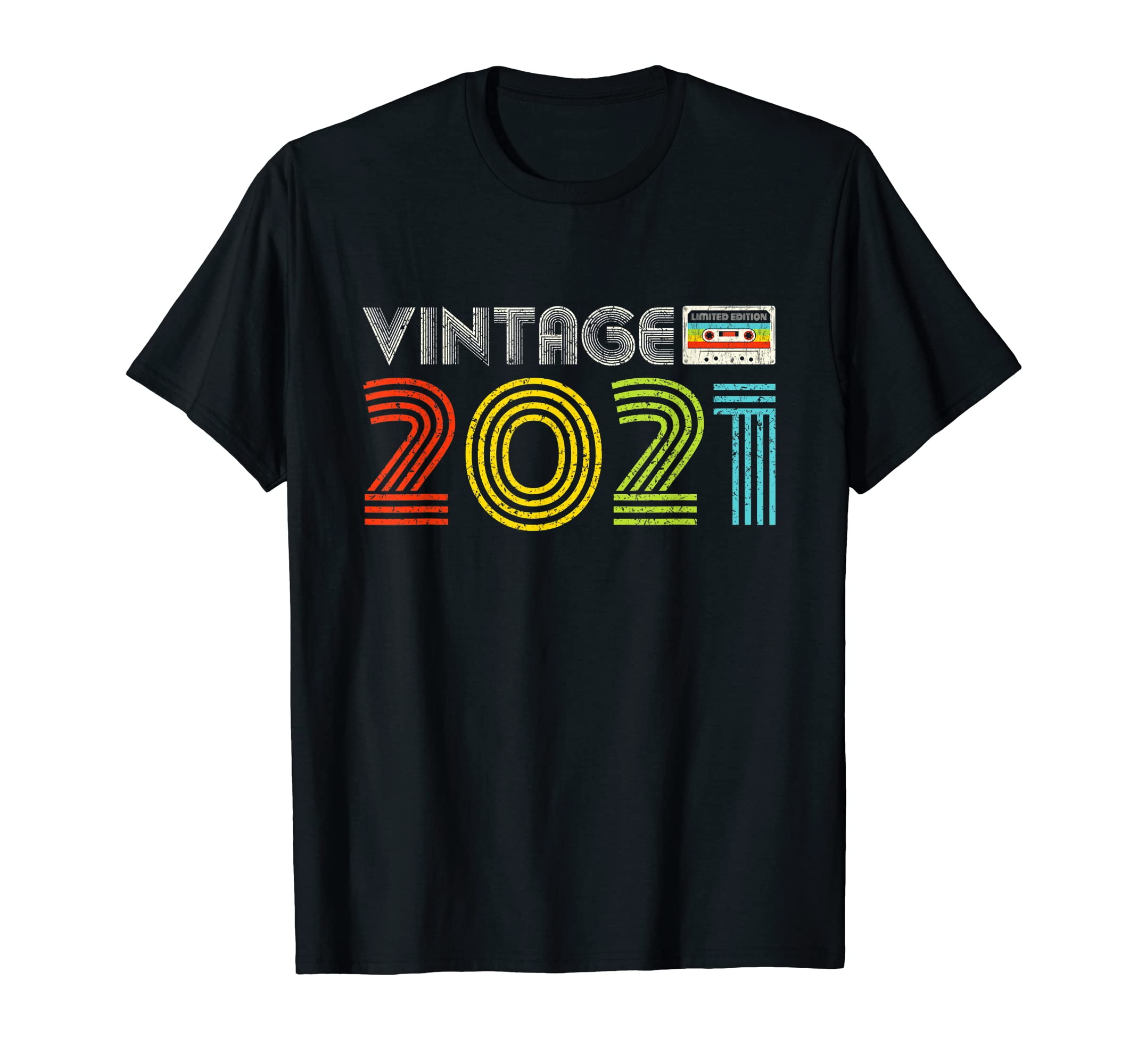 2Nd Birthday Gifts 2021 Cassette Tape 2 T-Shirt - Trendy Graphic Unisex - T-Shirt, Sweatshirt, Hoodie