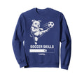 Kawaii Soccer Pug Skills Loading Sweatshirt - Novelty Apparel for Adults - T-Shirt, Sweatshirt, Hoodie