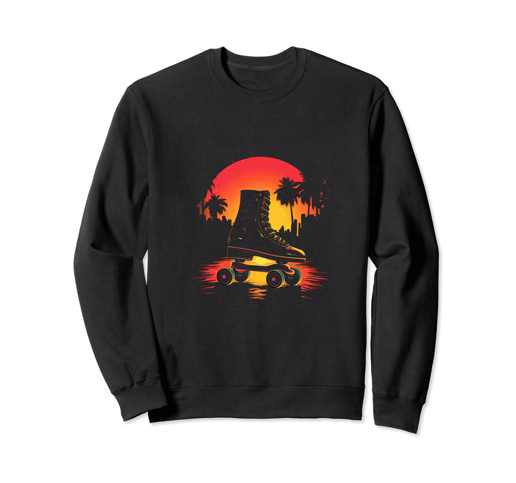 Roller Skates Roller Skating Skater Sweatshirt - Novelty Apparel Men Women - T-Shirt, Sweatshirt, Hoodie