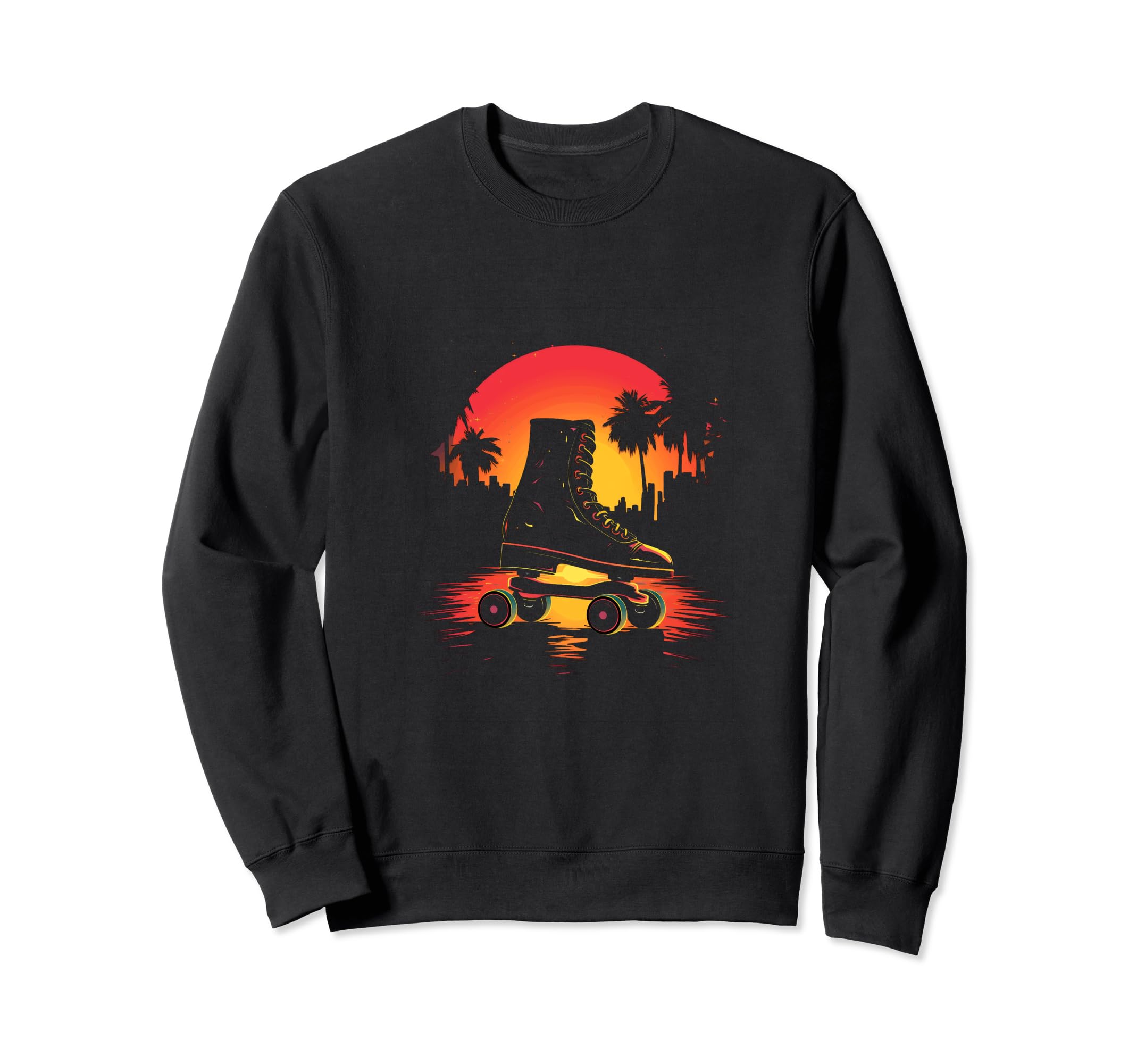 Roller Skates Roller Skating Skater Sweatshirt - Novelty Apparel Men Women - T-Shirt, Sweatshirt, Hoodie