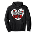 Soccer Sister Heart Sister Soccer Hoodie - Novelty Apparel Men Women - T-Shirt, Sweatshirt, Hoodie