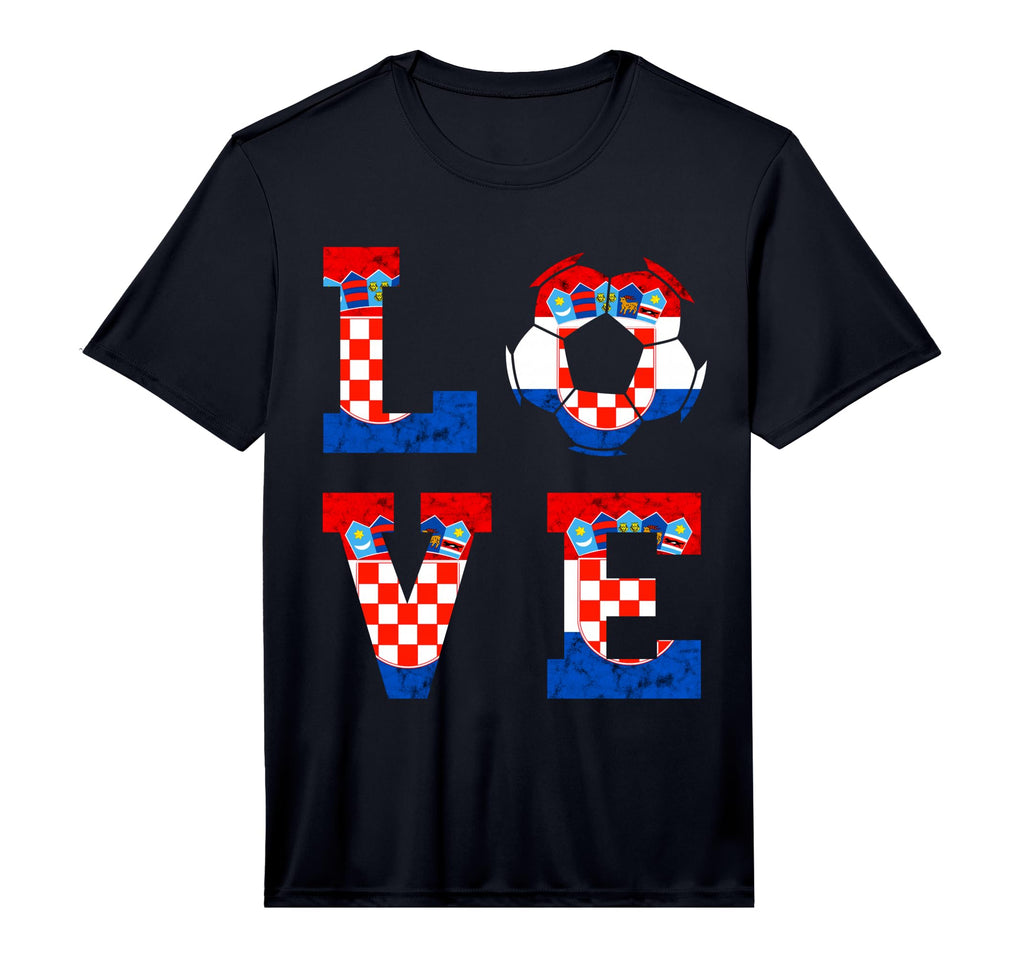 Croatia Love Croatian Soccer T-Shirt - Custom Art Print for Adults - T-Shirt, Sweatshirt, Hoodie