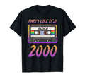 Party Like Its 2000 Disco Cassette T-Shirt - Aesthetic Graphic for Adults - T-Shirt, Sweatshirt, Hoodie