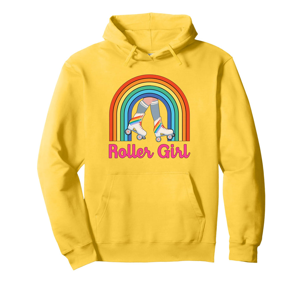 70S 80S Skating Roller Skates Hoodie - Novelty Apparel for Adults - T-Shirt, Sweatshirt, Hoodie