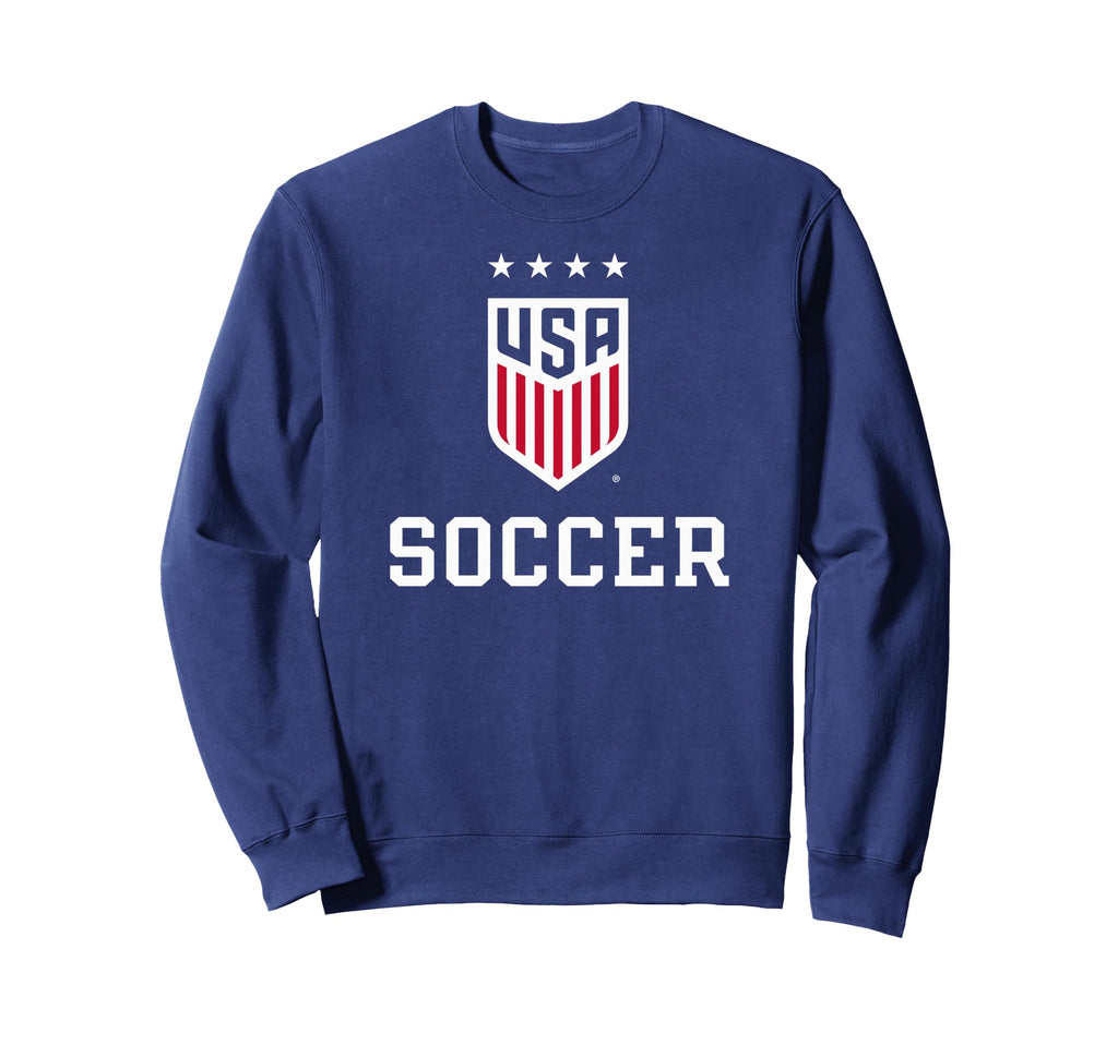 United States Soccer Icon Navy Uswnt Sweatshirt - Unique Graphic Unisex - T-Shirt, Sweatshirt, Hoodie