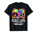 Peace Love Soccer Lover 60S 70S Hippie T-Shirt - Trendy Graphic for Adults - T-Shirt, Sweatshirt, Hoodie