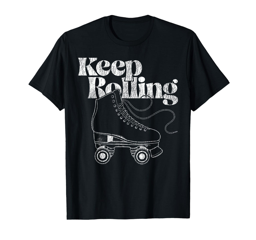 Roller Skating Skate 1970S Keep T-Shirt - Custom Art Print for Adults - T-Shirt, Sweatshirt, Hoodie
