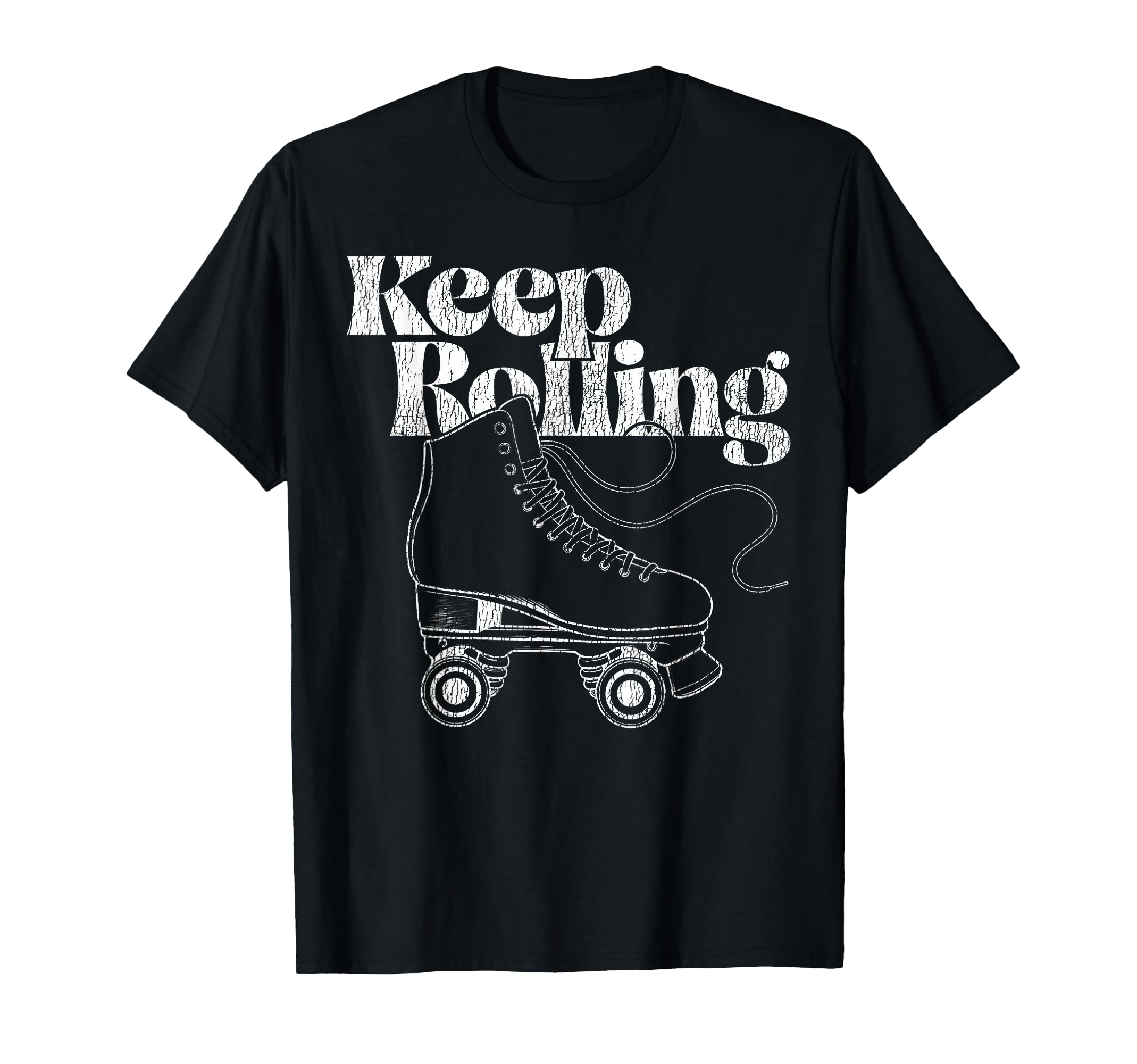 Roller Skating Skate 1970S Keep T-Shirt - Custom Art Print for Adults - T-Shirt, Sweatshirt, Hoodie