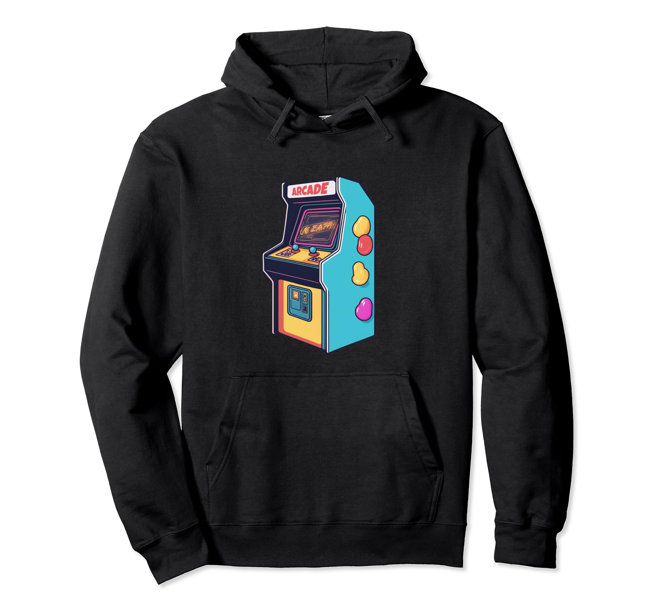 Gaming Arcade Hoodie - Fun Novelty Design Men Women - T-Shirt, Sweatshirt, Hoodie