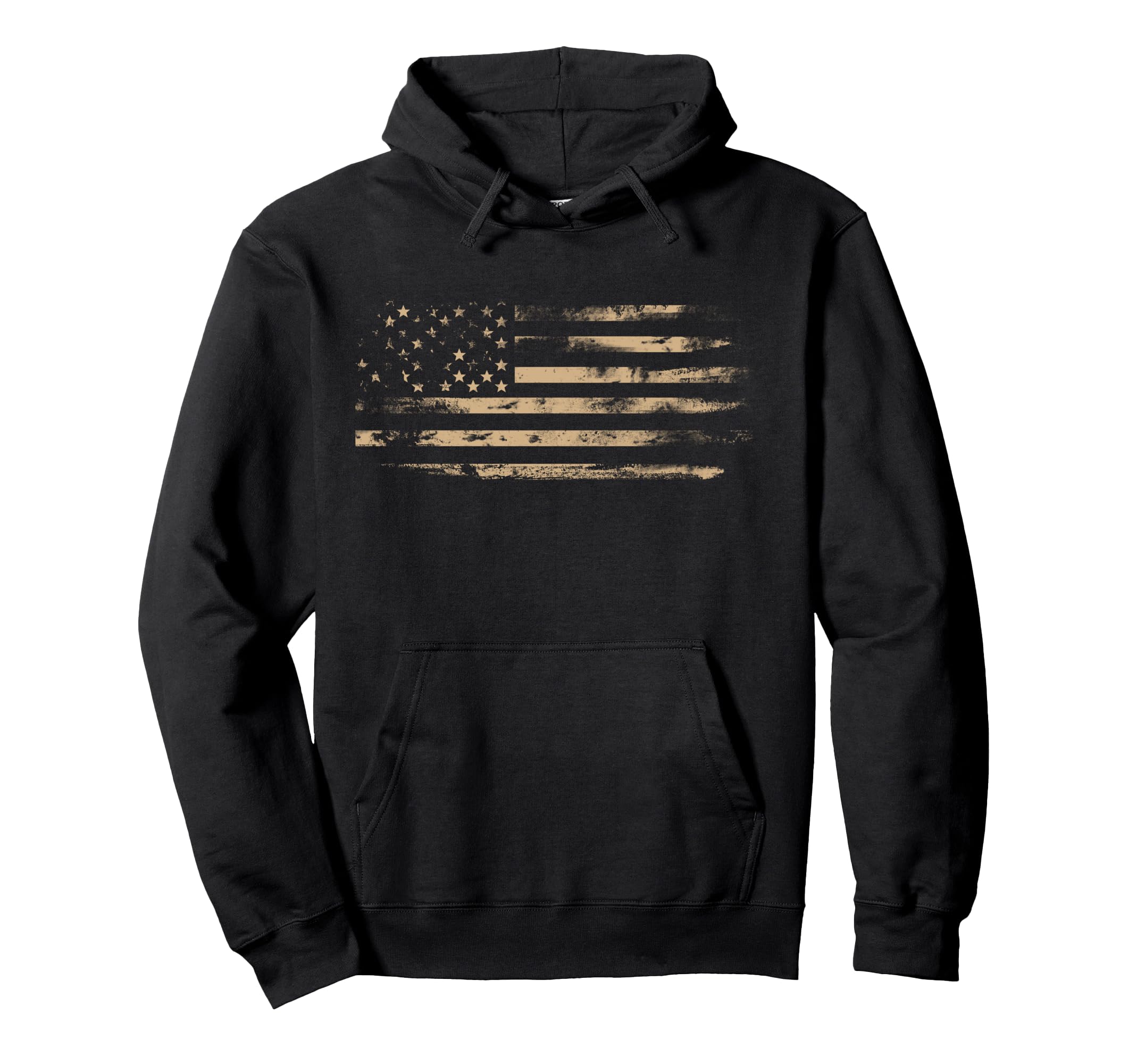 Distressed American Flag Usa Flags Hoodie - Minimalist Print for Adults - T-Shirt, Sweatshirt, Hoodie