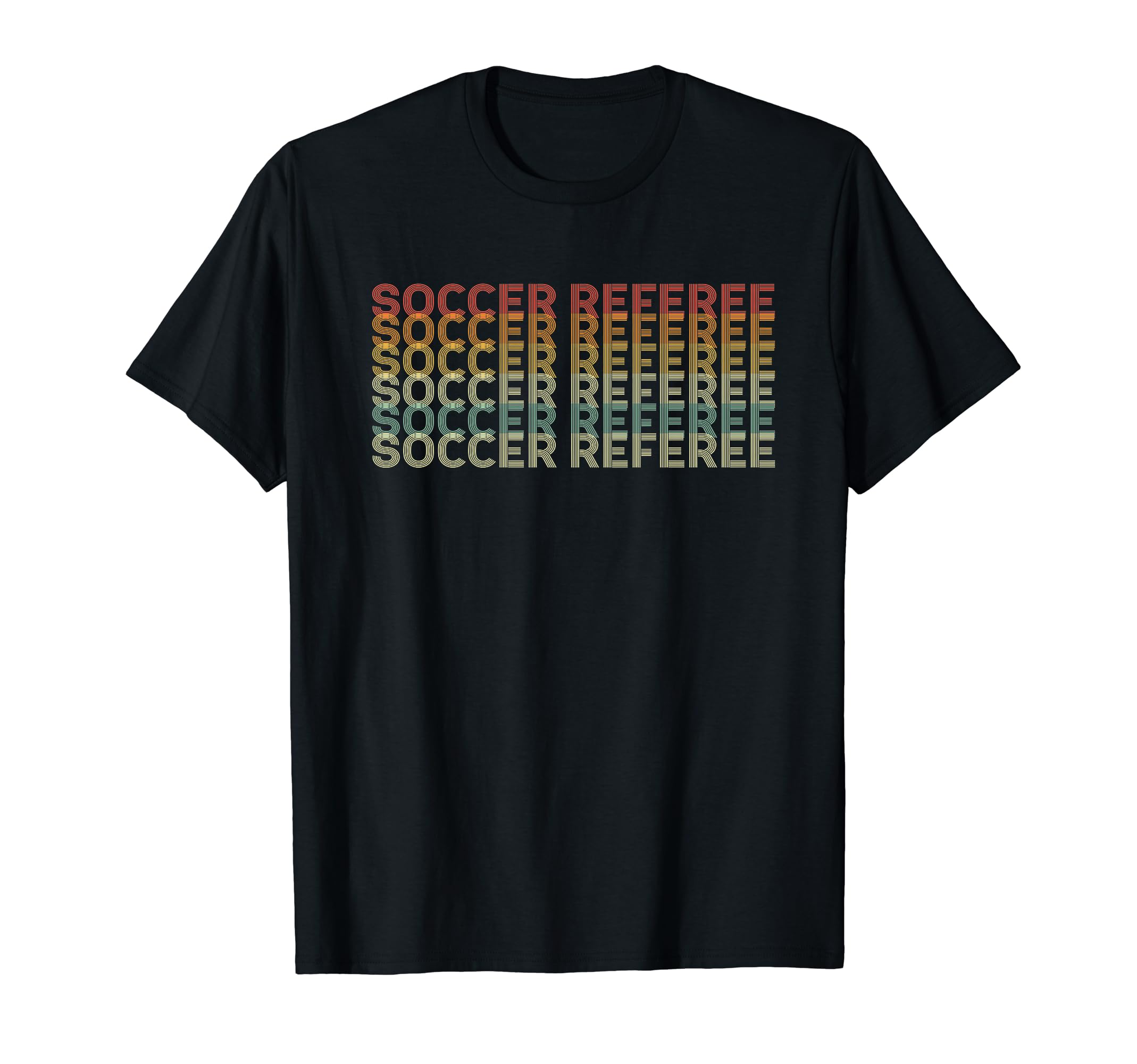 70S Soccer Referee Job Title T-Shirt - Trendy Graphic Men Women - T-Shirt, Sweatshirt, Hoodie