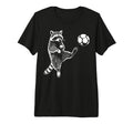 Funny Raccoon Soccer Balls Player T-Shirt - Custom Art Print for Adults - T-Shirt, Sweatshirt, Hoodie
